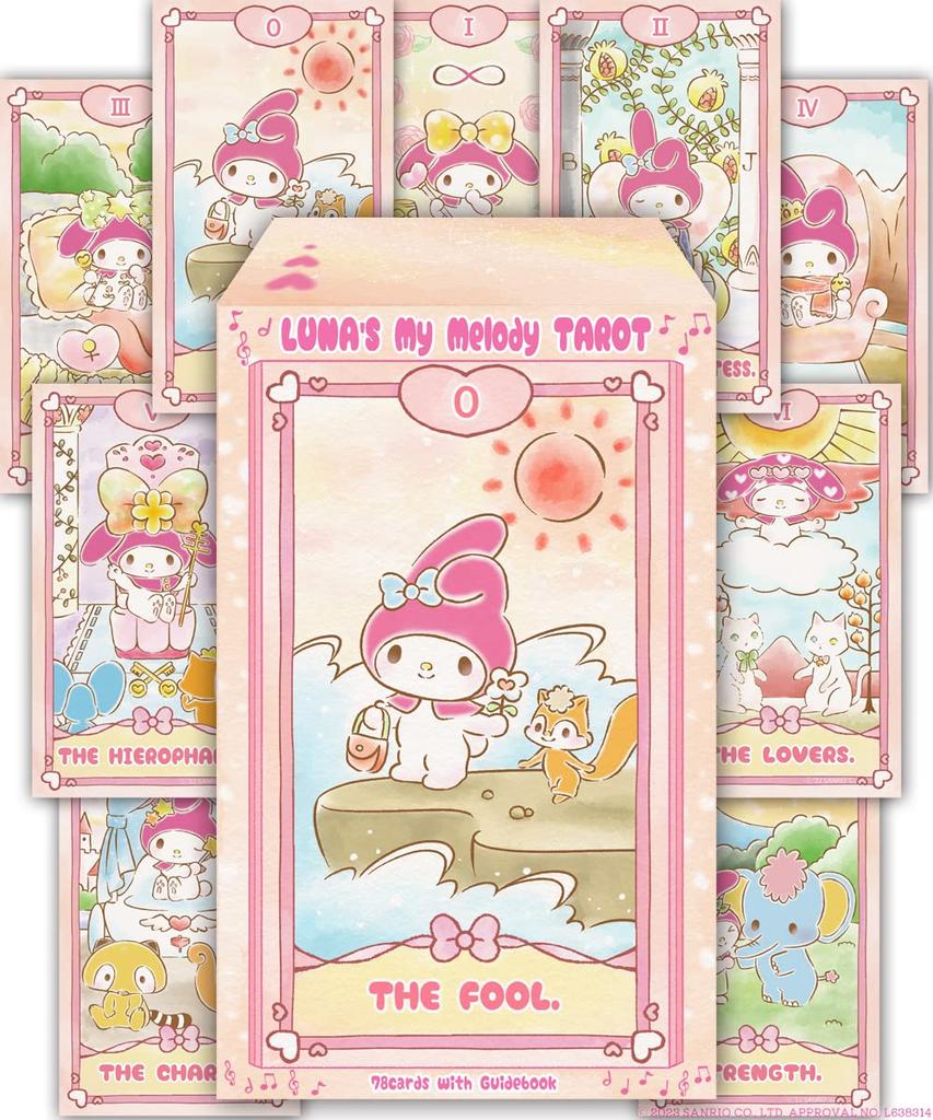 My Melody Tarot Cute Luna's (Rider Version) - Beginner-friendly, [Sanrio]