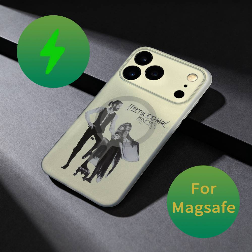

F-Fleetwood Mac Rumours Phone Case For iPhone 17,16,15,14,13,12,X,XS,Pro,Max,Plus,E,Air,Mini with Magsafe Magnetic Frosted Clear iPhone17pro