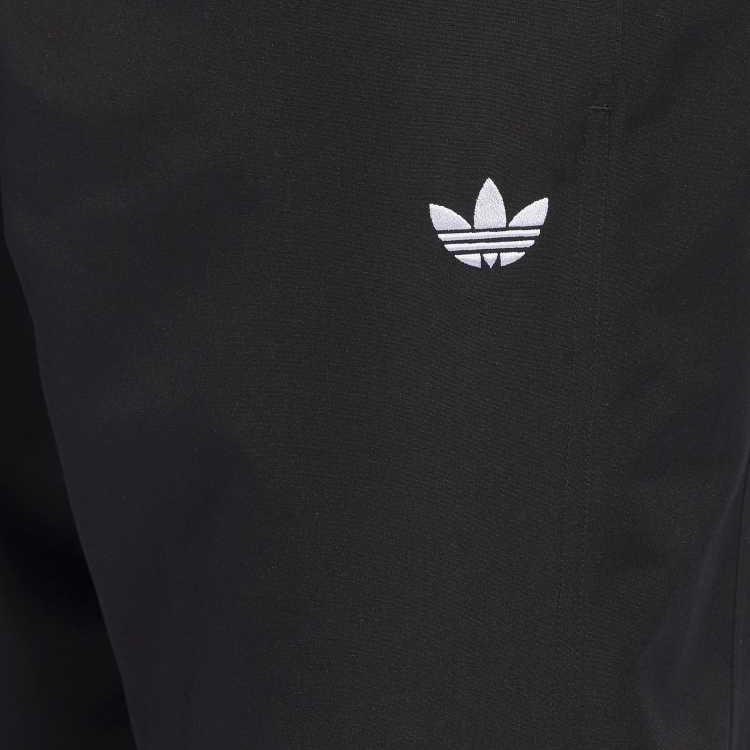 Adidas Originals Skateboarding Gatsele Classic Sports Series Color Block Striped Loose Knit Sweatpants Men Bottoms Black White JC5172