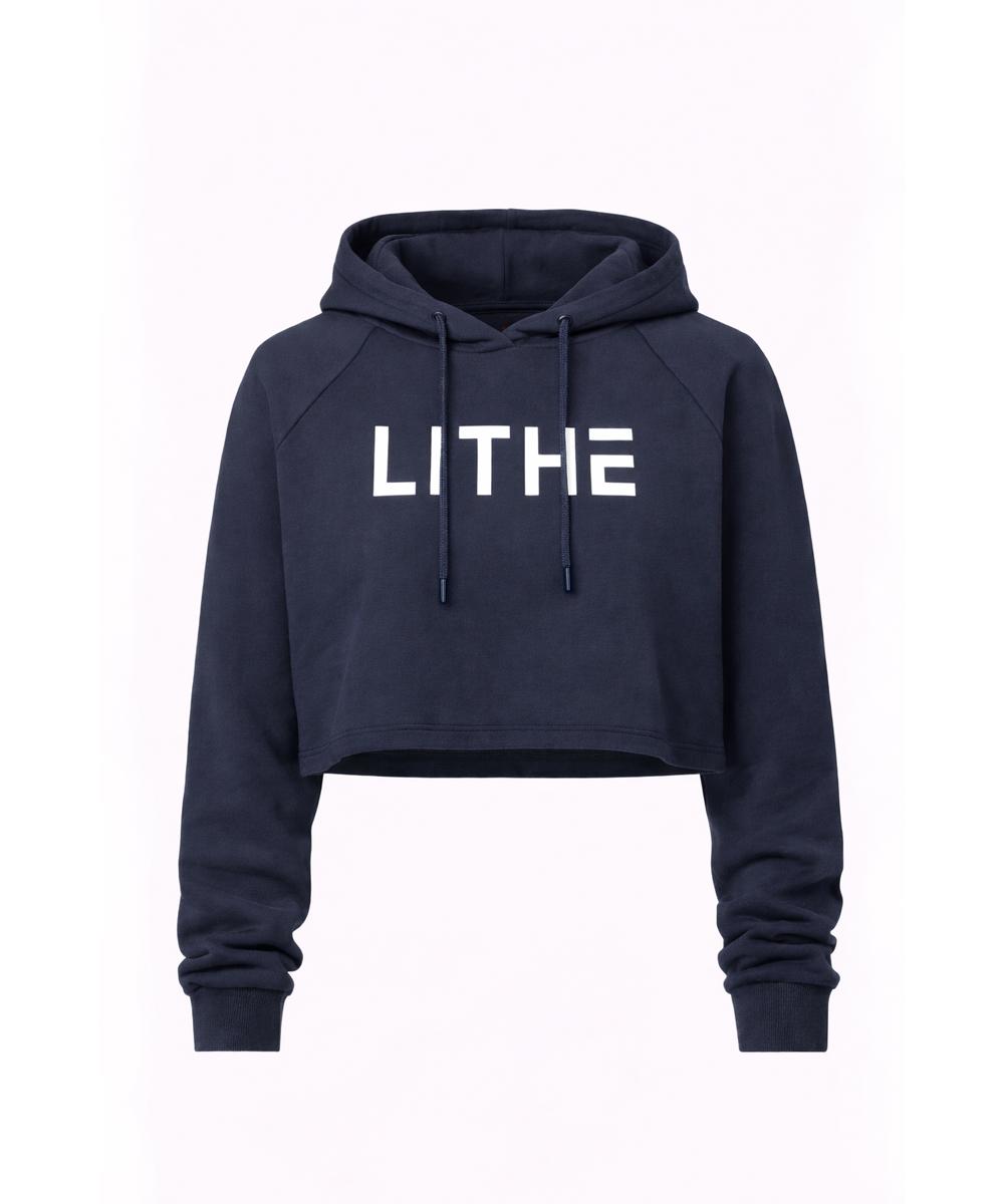 Ride Lithe Crop Hoodie Burgundy/M