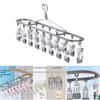 Garment Hanger With Windproof Clip Stainless Steel Sock Dryer For Home Camping Accessory