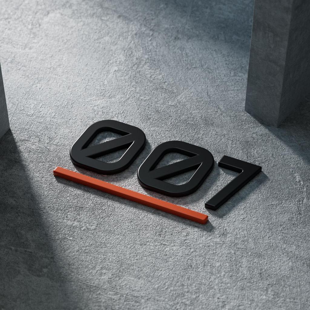 Zeekr 001/007 Car Emblem Matte Metal Sport Style Modification Sticker