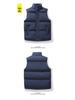 Men's Autumn/Winter Stand Collar Sleeveless Vest - Solid Color Casual Outerwear