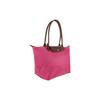 Longchamp Le Pliage Original 31 Bottoni Chiusura a Zip Manico Lungo Tela con Rifiniture in Pelle Borsa a Mano a Forma di Raviolo Grande Borse da Donna Rosa 1899089P73