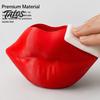 Artistic Lip Sculpture Decor Shaped Storage Box, Decorative 3D Printed PLA Sculpture, Unique Vanity Accessories Creative Art Ornament for Makeup
