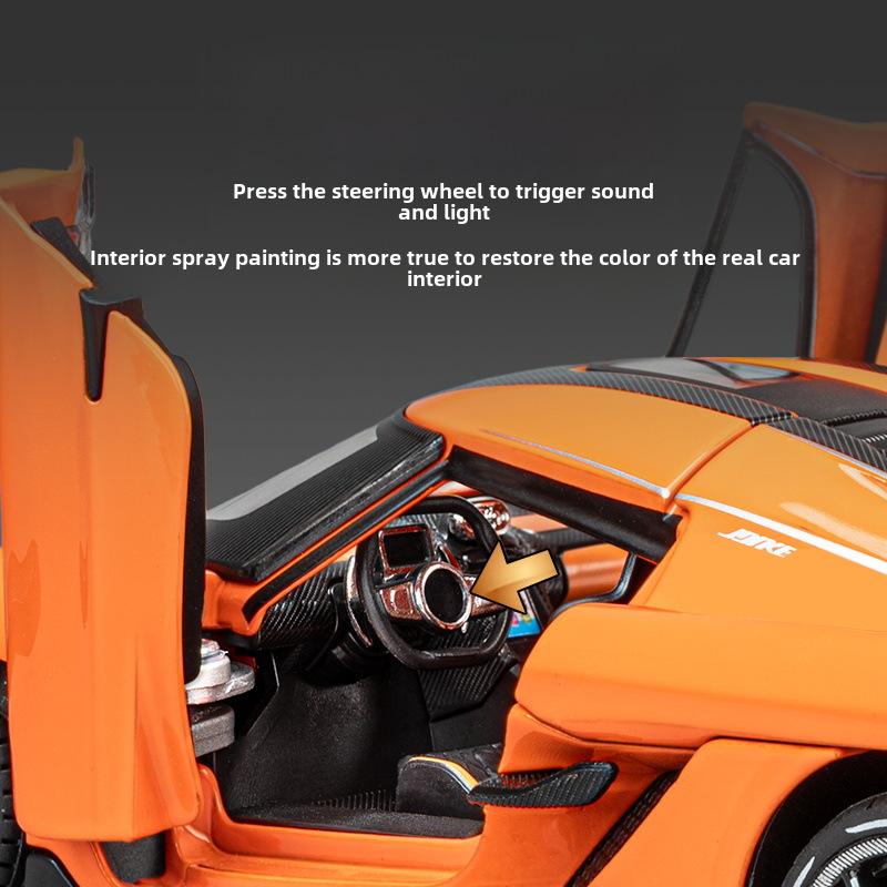Koenigsegg 1:24 Alloy Supercar Model: Large Children's Toy & Collectible