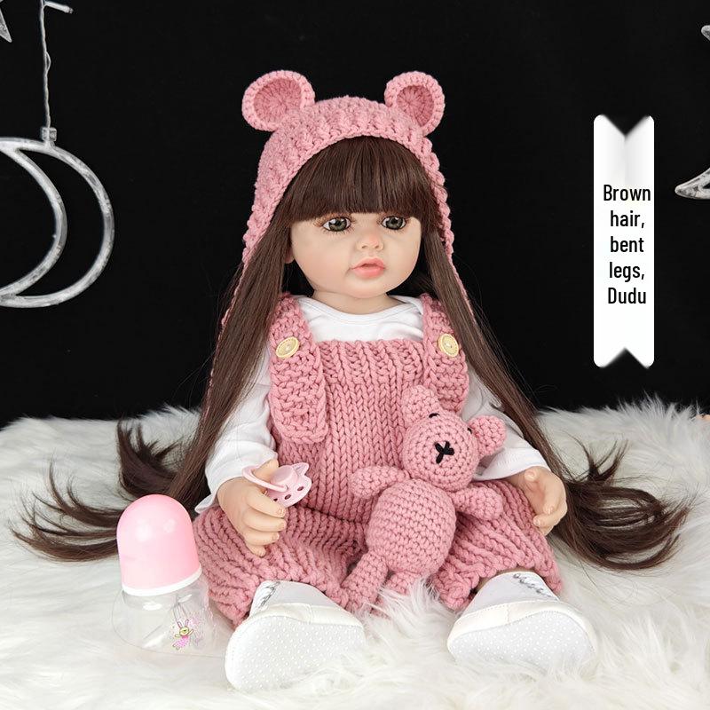 55cm Reborn Babydukke: Utkledningsjente Bursdagsgave Leke