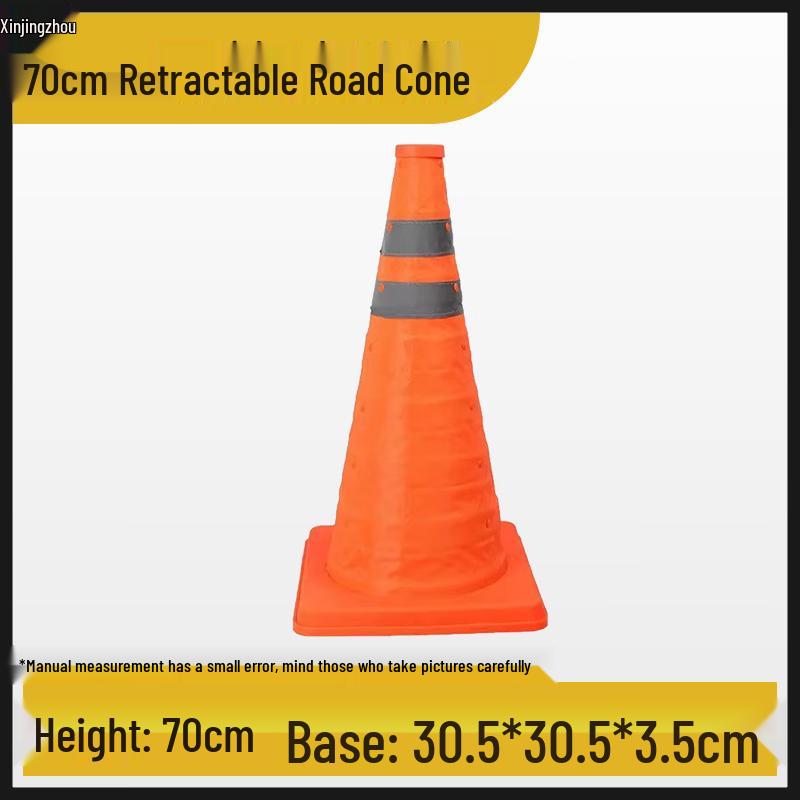 70cm Retractable Reflective Traffic Cone