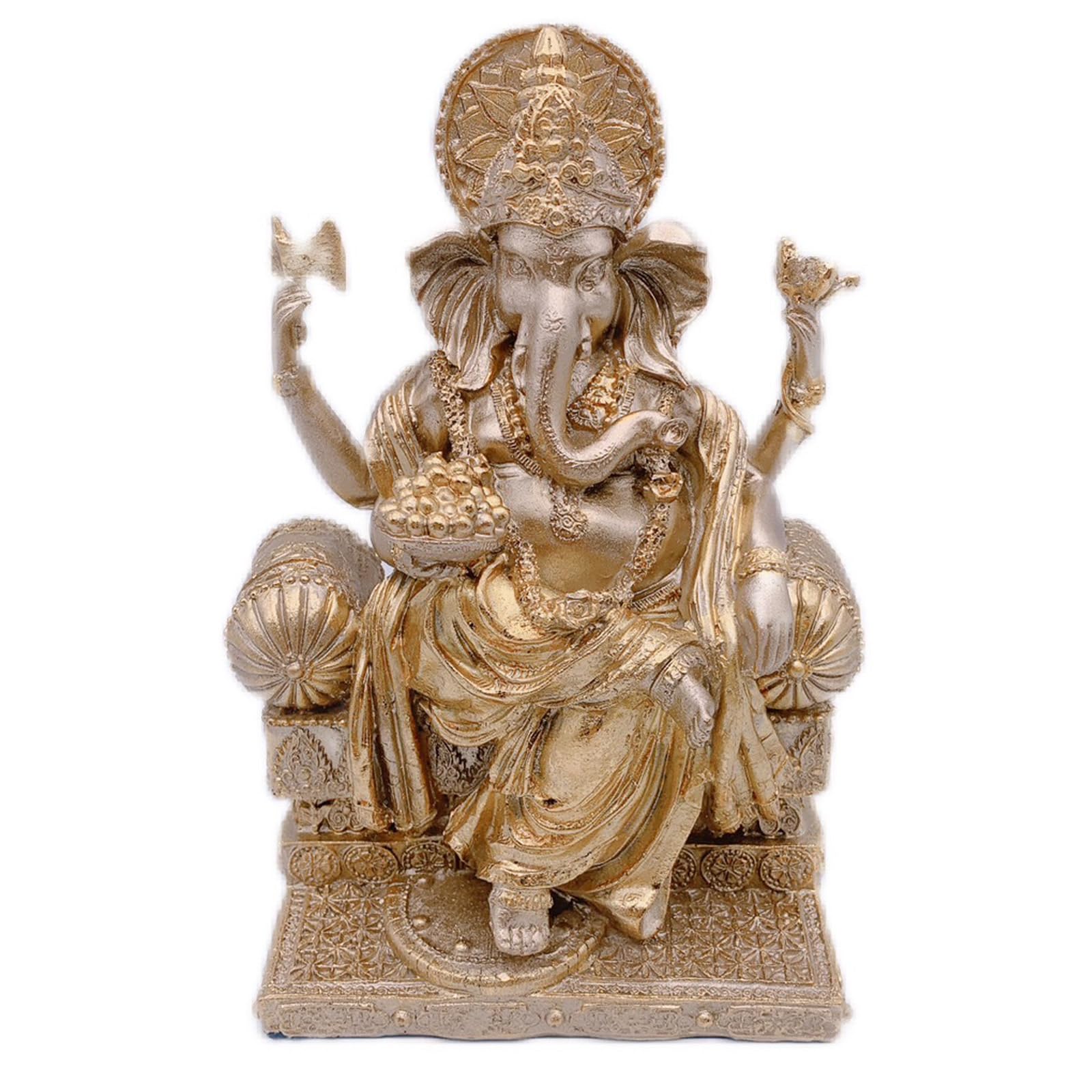 

Золотая фигурка Ганеши, Индийский бог слонов, Азиатские товары, Статуэтка слона, исполняющего желания [DLAVE]