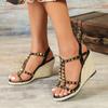 Eilyken Sommer Peep Toe Stroh Weben Nieten Frauen Sandalen Plattform Keile Mode High Heels weibliche Schuhe