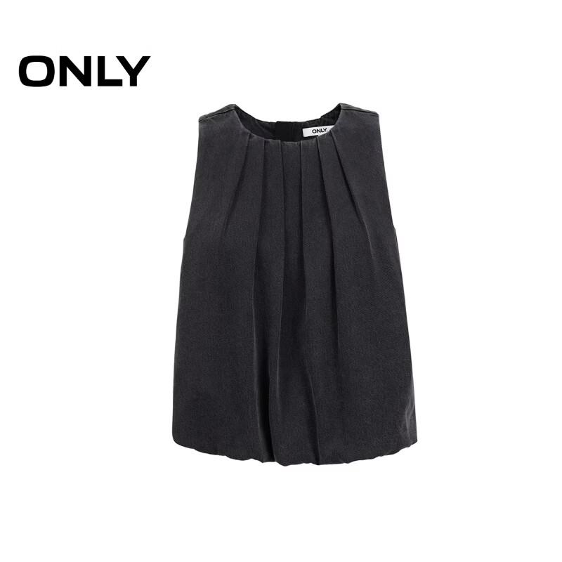 ONLY Women's Relaxed Fit Sleeveless Denim T-Shirt