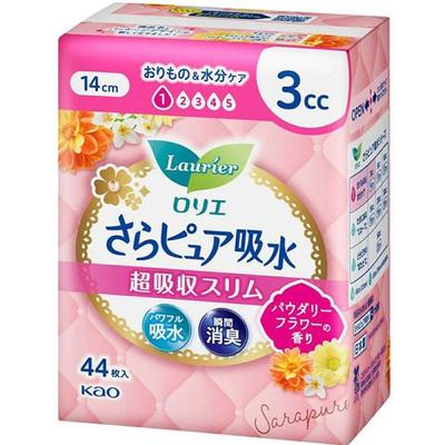 Kao Lorie Bosong Pure Absorbent Super Absorbant Mince 3cc Parfum Poudré Floral 44 feuilles