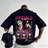 Demon Slayer Anime Printed Men and Women Summer Tshirt Couple Oversized Street Fashion Casual Parent Child Top Harajuku Y2K