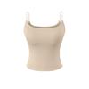 Women's Slim Fit High Elasticity Camisole - Spring/Summer Basic Layer, No Bra Needed, Beautiful Back Design.