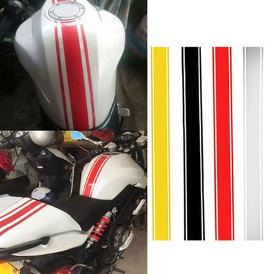 Novos adesivos refletivos para motocicleta, tanque de combustível, para-lama, decalques com listras, película protetora de corrida, decoração à prova d'água para moto