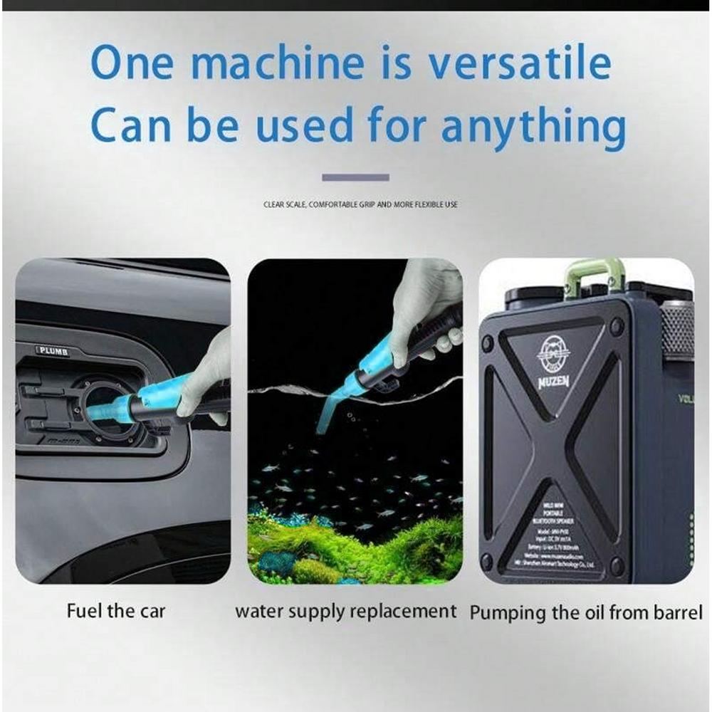 Electric Oil Pump Portable Car Siphon Petrol Fuel Siphon Liquid Transfer Pump Handheld Pump Battery Operated Water Gas Tools