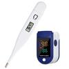 Baby Thermometers Pulse Oximeter Finger Digital Thermometer Accurate Oral Armpit Temperature Reading Fever Alert Termometer