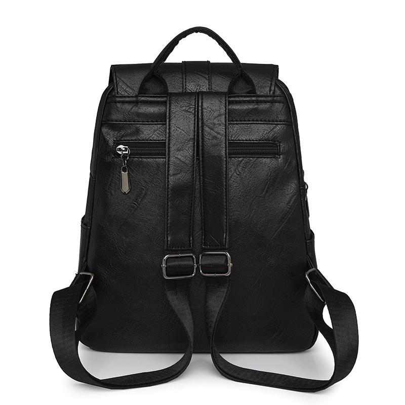 Soft Leather Backpack Women's Backpack Commuter Large Capacity Shoulder Bag