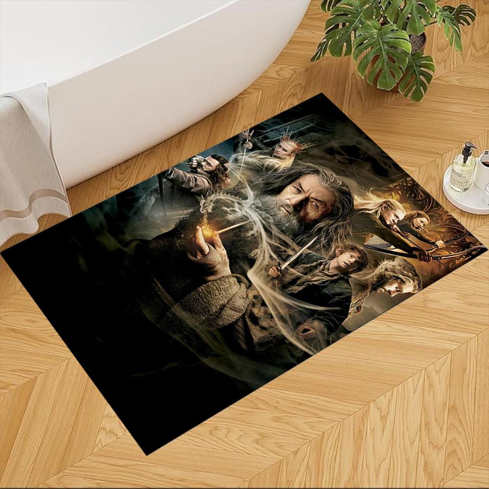Lord Rings Floor Mat Perfect for Hallway Foyer Bedrooms Dining Room Anti-slip Rug Anime Office Decor Perfect Gift for Women/Men