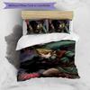 3pcs Cartoon Z-Zeldas pattern bedding set duvet cover set includes duvet cover &pillowcases, perfect all season bedroom decoration & gift
