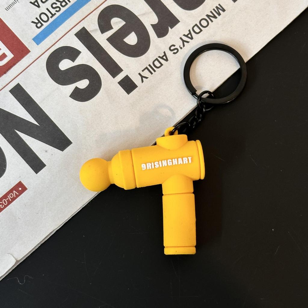 Fitness Series Gummi-Schlüsselanhänger: Hantel- & Kurzhantel-Anhänger für Geschenke