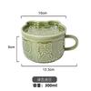 European Cartoon Animal Ceramic Coffee Cup with Lid Mug Couple Coffee Cup Breakfast Milk Cup Children's Gifts Home Decoration