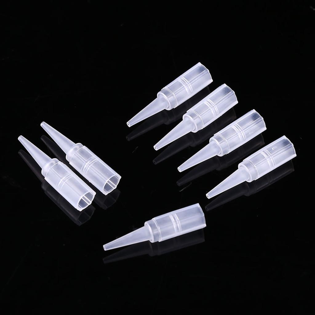 100PcsSet Disposable Tattoo Needle Tube Nozzle Tips Cap Round Microblading Machine Supply 1R
