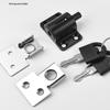 1Set Sliding Door Window Locks With 2 Keys Baby Child Safety Protection Anti Theft Door Window Security Lock Catches Set