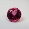 Natural 17.35 Ct Pink Ruby Round Cut   Loose Gemstone Earing Size