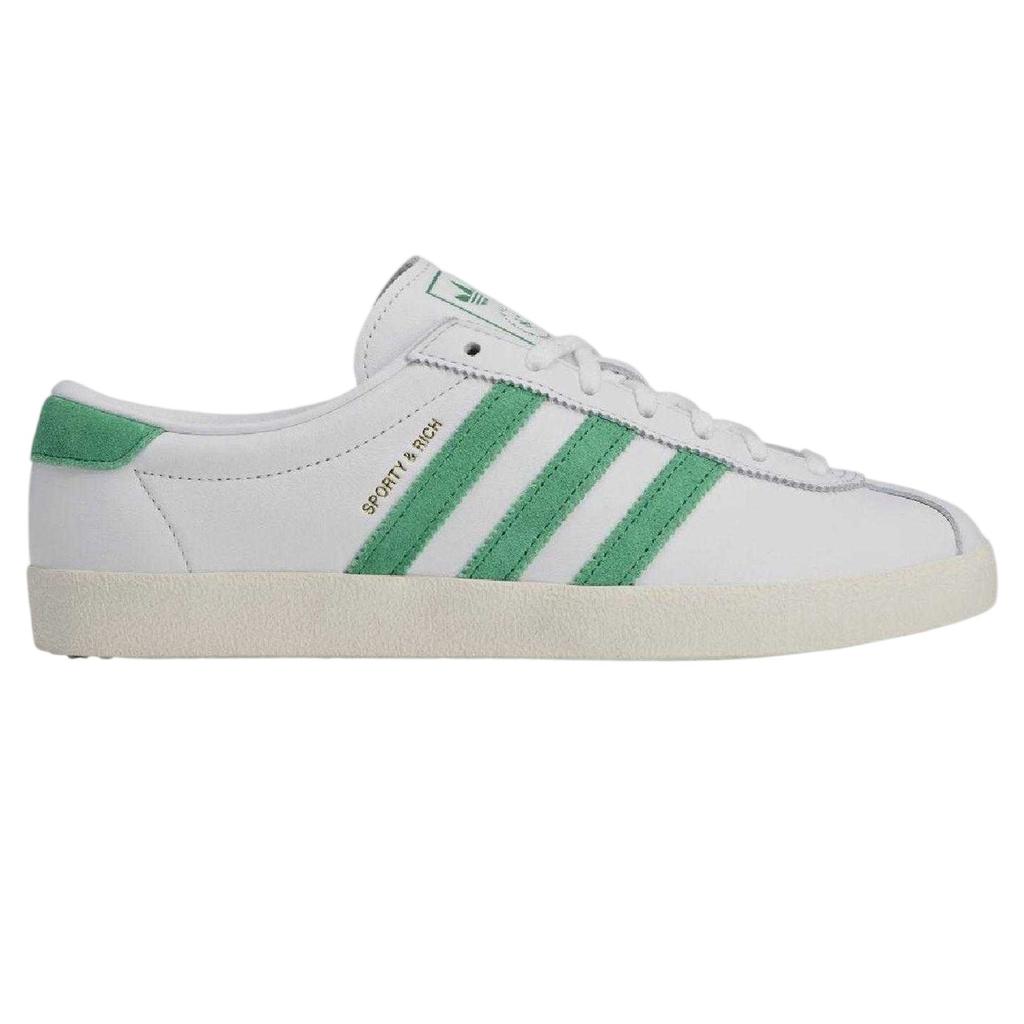 adidas Womens/Ladies Originals Blanc X Sporty & Rich Logo Leather Trainers