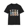 Italian Greyhounds Watercolor Cute Dog Fashion Black Tee Adorable T-Shirt