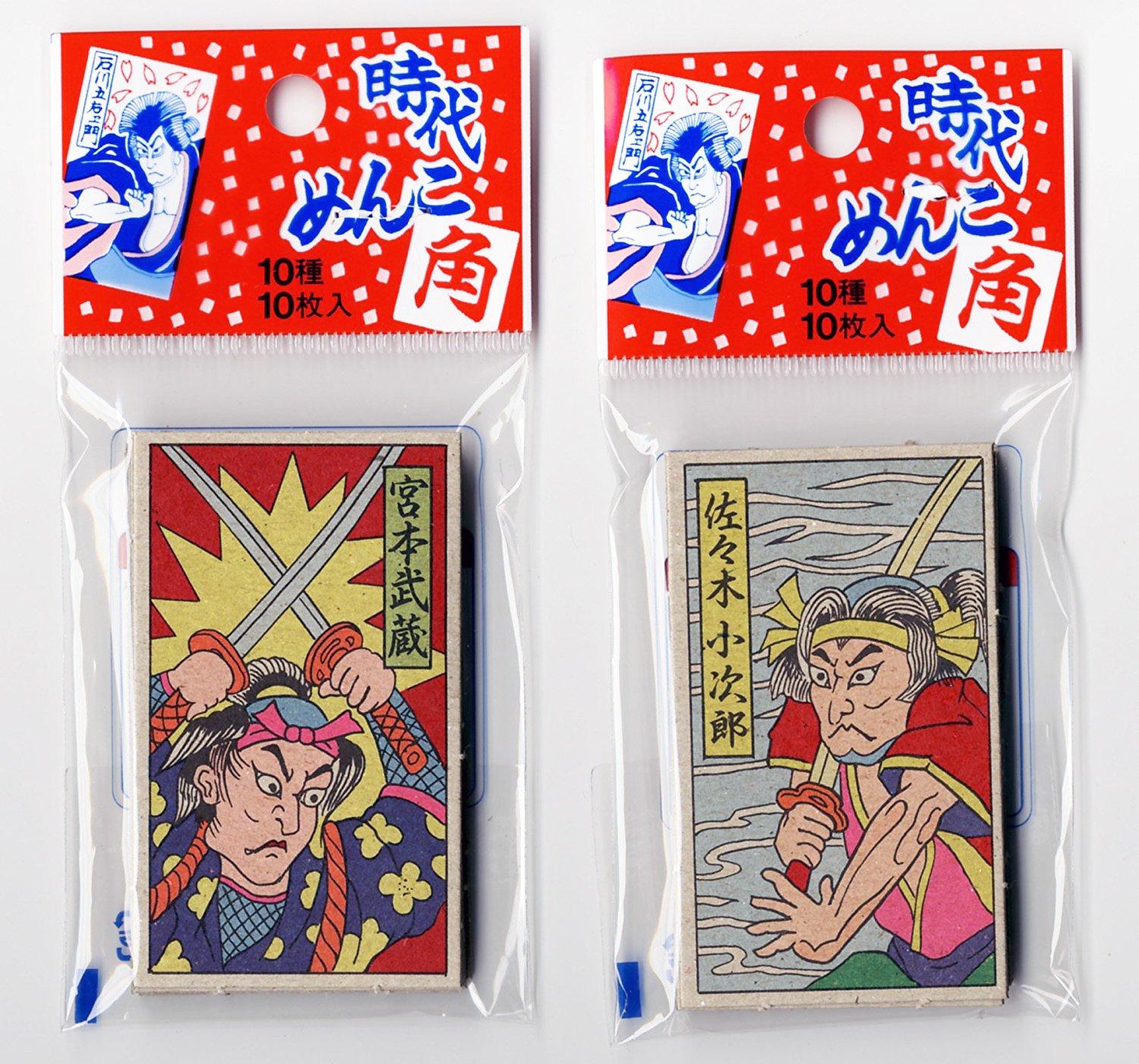 Square Menko Cards 20-Pack & Jidai Menko 10-Pack Set