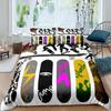 Skateboard Bettbezug Set Doppelgröße für Jungen Teenager Extremsport Bettwäsche Set Jugend Bettdeckenbezug Graffiti Stil Bettbezug
