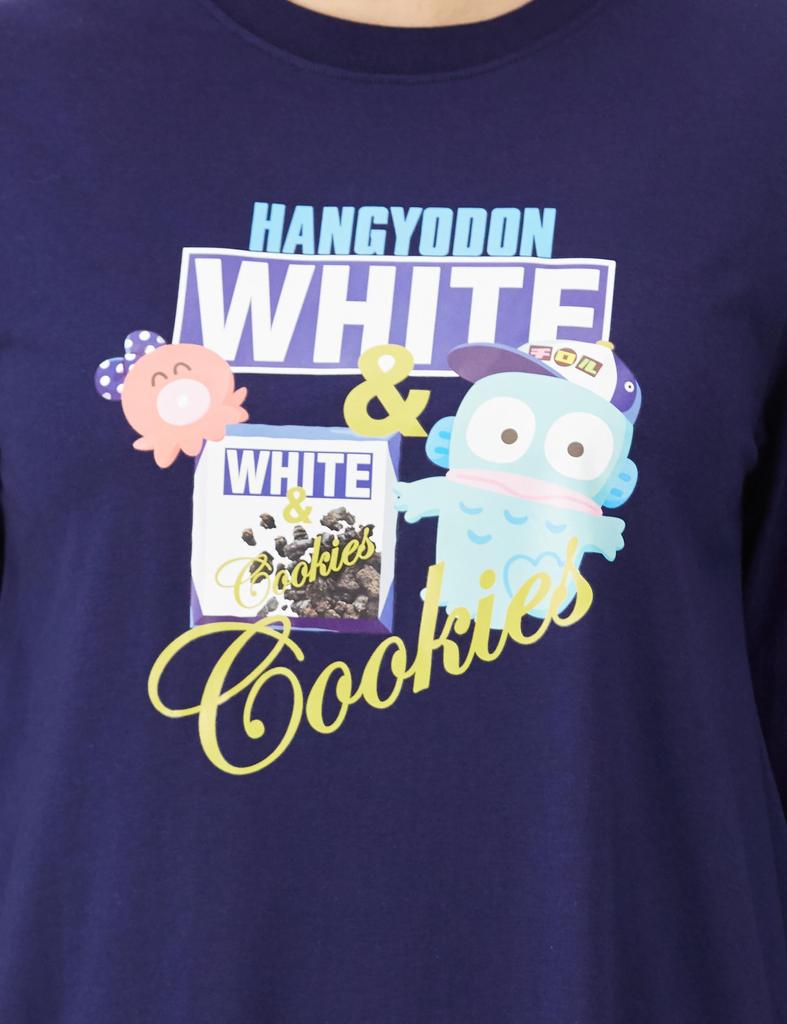 Sukienka Pokojowa Tyrol Czekoladowa Kolaboracja Cinnamoroll Hello Kitty Sukienka do Noszenia po Domu Długi Rękaw Hangyodon Granatowa L [Sanrio] Damska