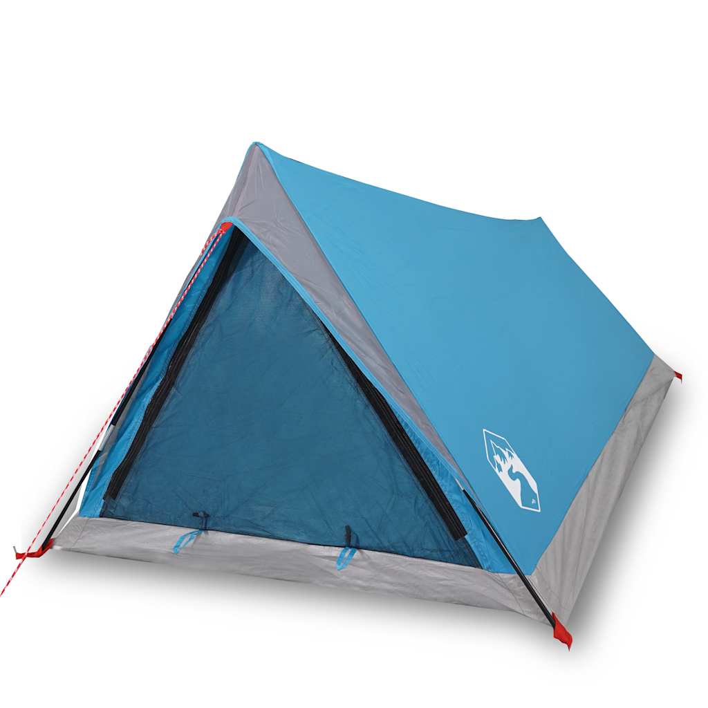 2 Person Camping Tent Blue Waterproof