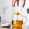 Heat-Resistant Glass Tea Infuser Mug with Bamboo Lid