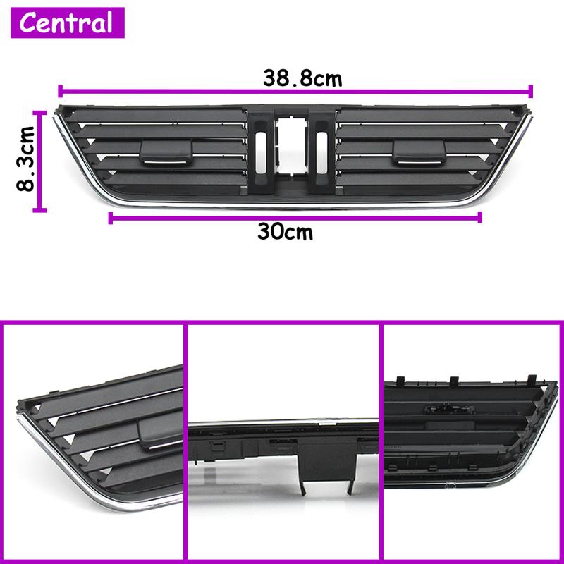 Octavia Auto Dashboard Voor Midden Links Rechts Midden Airco Rooster Ventilatierooster Paneel Afdekking Voor Skoda 2013- 5E0820951C