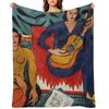 The music by Henri Matisse 1939 Throw Blanket Softest Plaid on the sofa manga Flannel Fabric Blankets