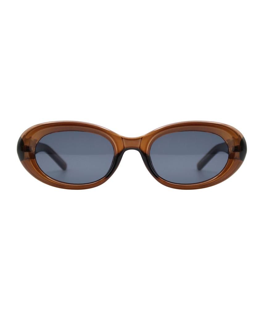 Oateu Maron Brown Crystal Sunglasses