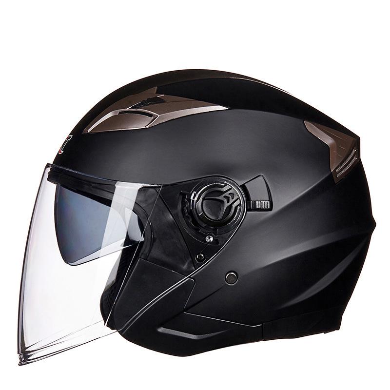 GXT708 Electric Scooter Helmet with Double Visor for Men & Women - All-Season Safety Half Helmet