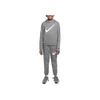 Nike Therma-FIT Multi Repel Hooded Pullover Water-Resistant Warm Fleece Long Sleeve Kids Tops Light-Smoke-Grey HF4414-010