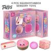 Talos 4/8Pcs Stress Relief Squeeze Toy, Anxiety Reduction Sensory Soft Stretchy Fidget Party Favors for Kids Adults