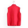 Women's Reversible Fleece Vest - Fashionable, Warm, Sleeveless Jacket for Autumn/Winter