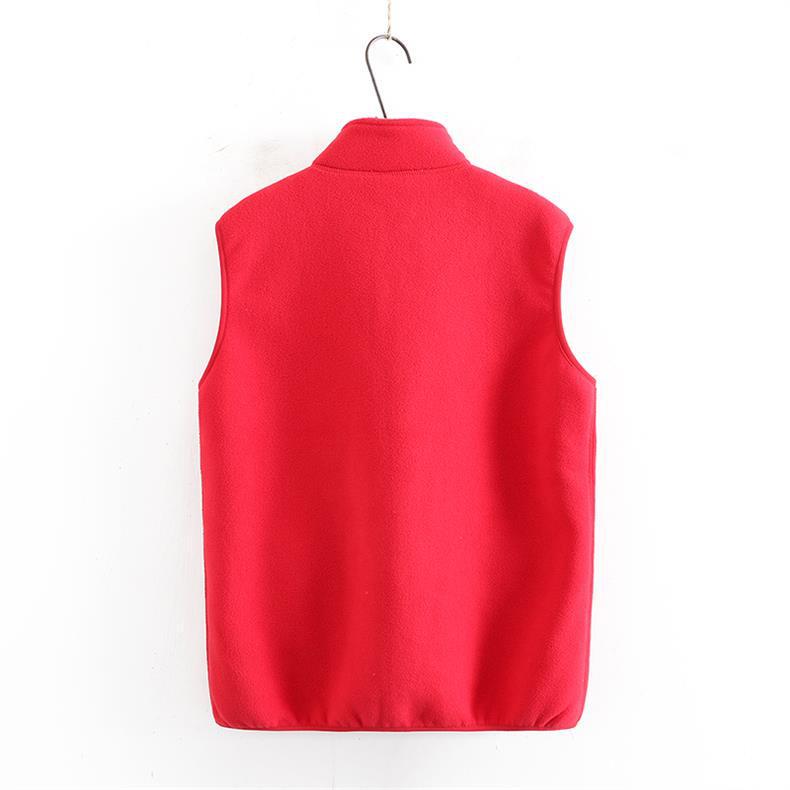 Women's Reversible Fleece Vest - Fashionable, Warm, Sleeveless Jacket for Autumn/Winter