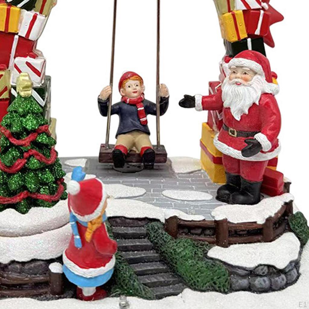 Christmas Snow Scene Music Box Party Gifts Table Decoration Classic Movement Holiday Decor for