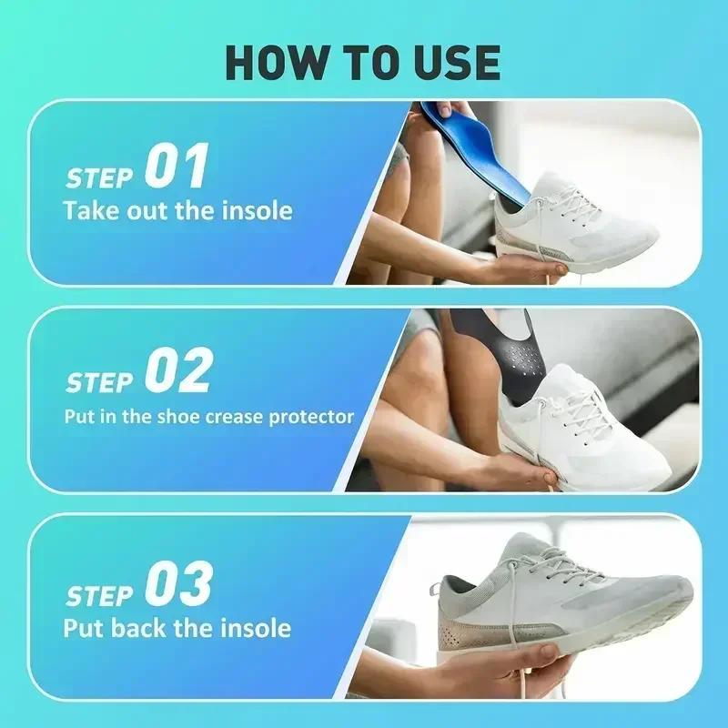 2/10pcs Anti Crease Shoe Protector for Sneakers Toe Caps Anti-wrinkle Support Shoe Stretcher Extender Sport Shoe Protection