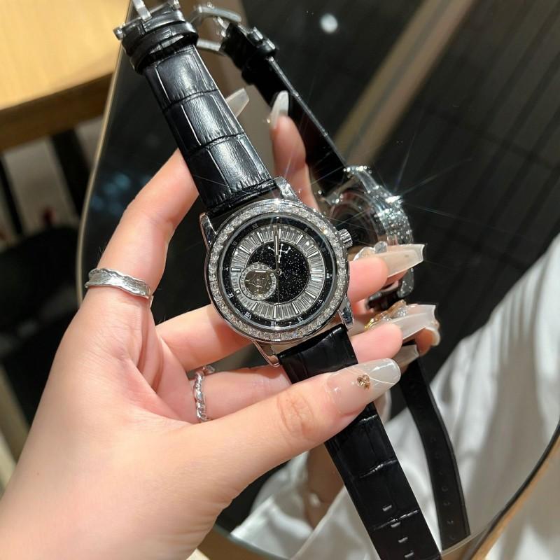 Mens Automatic Mechanical Watch With Skeleton Dial Swiss Style Stainless Steel Case Mineral Glass 30M Water Resistant