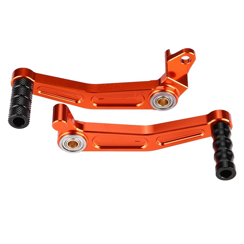 

2Pcs Orange Aluminium CNC Brake Gear Shift Pedal For 125 200 390 1314