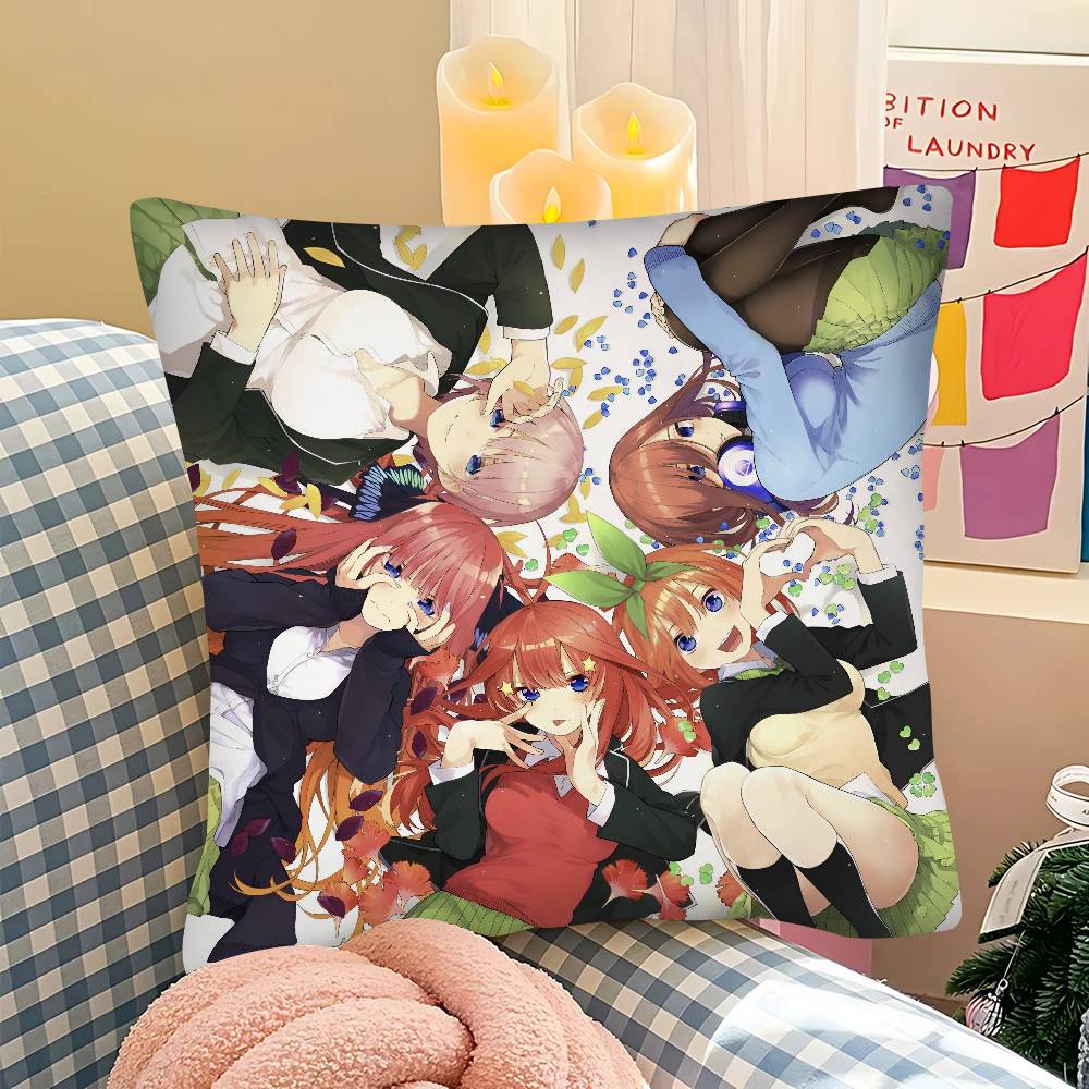 pc The Quintessential Quintuplets Pillow Case Fashion Square Pillowcase Bedroom Sofa Room Ins Decoration Leisure
