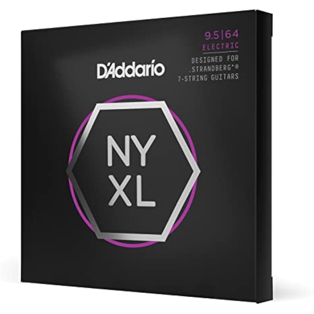 D Addario Daddario Electric Guitar Strings NYXL .strandberg* Custom Light 7 Strings .0095-.064 NY...